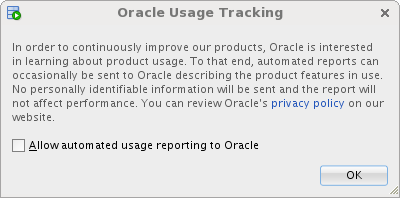 Oracle Uasge Tracking
