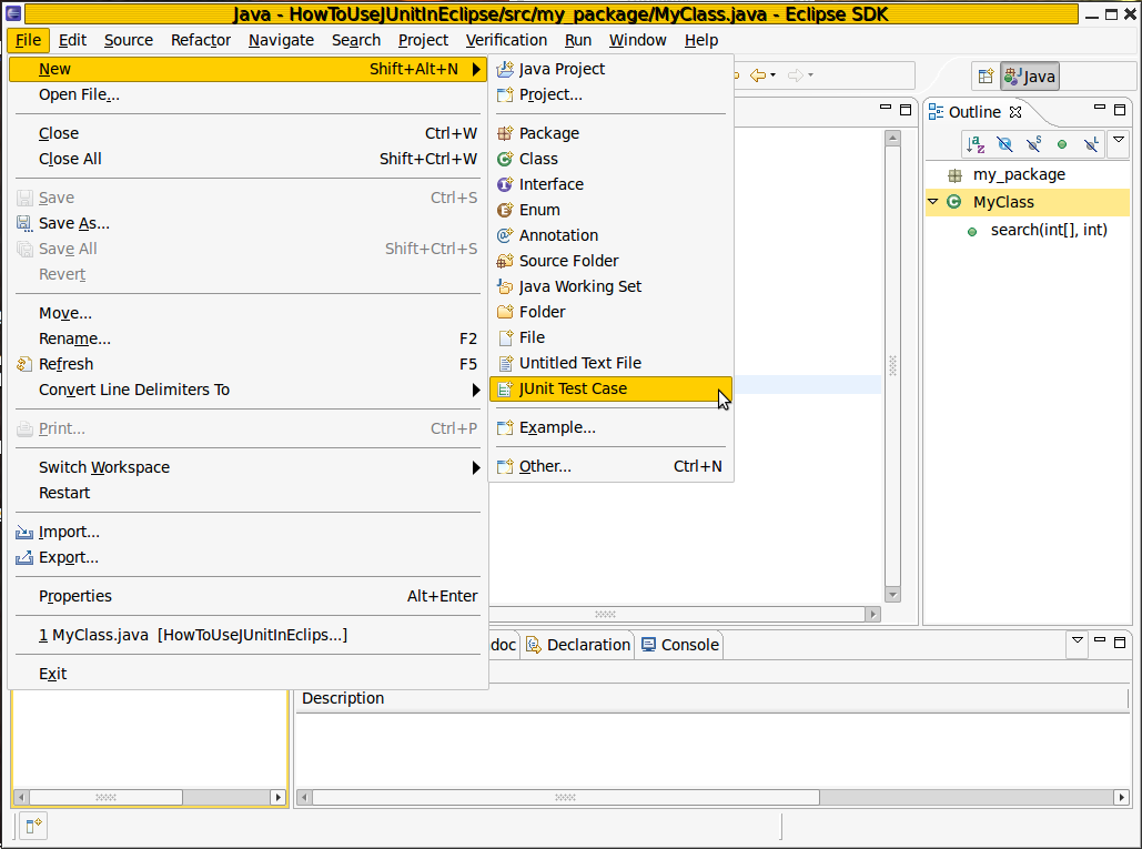 How to use JUnit in Eclipse