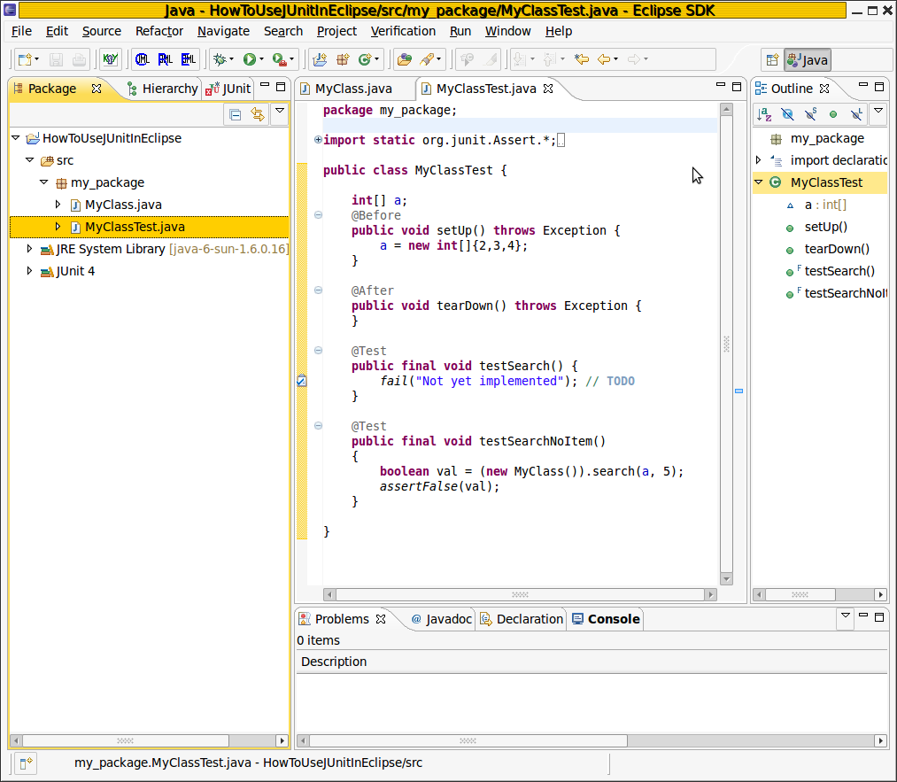 How to use JUnit in Eclipse