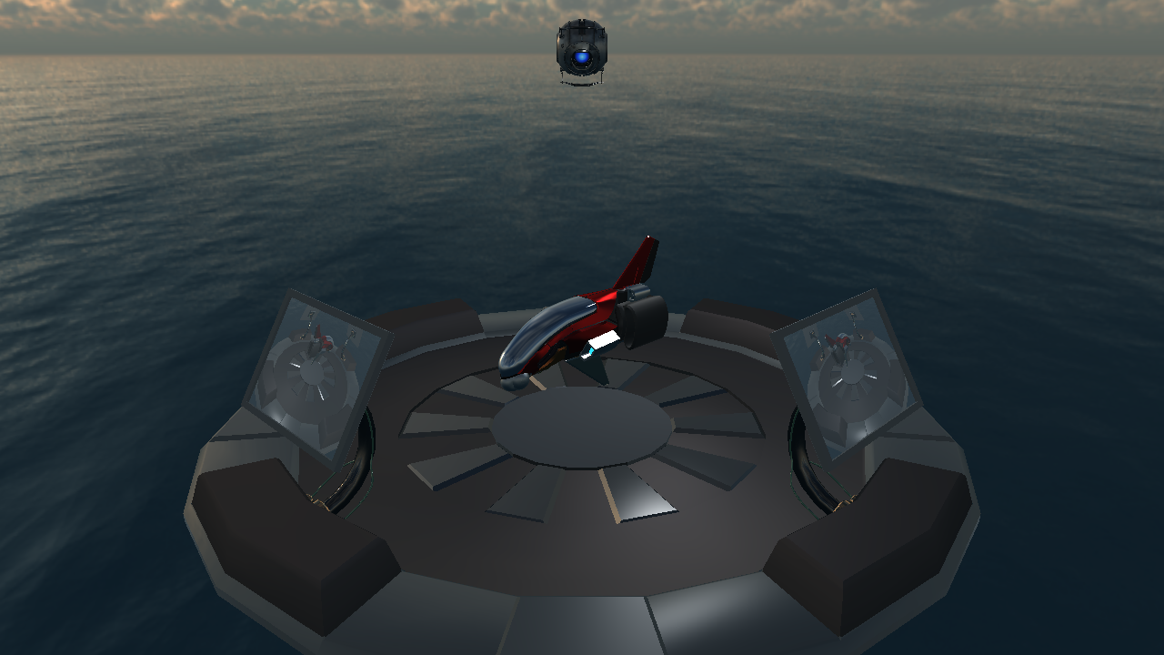 Landing pad with live stream
