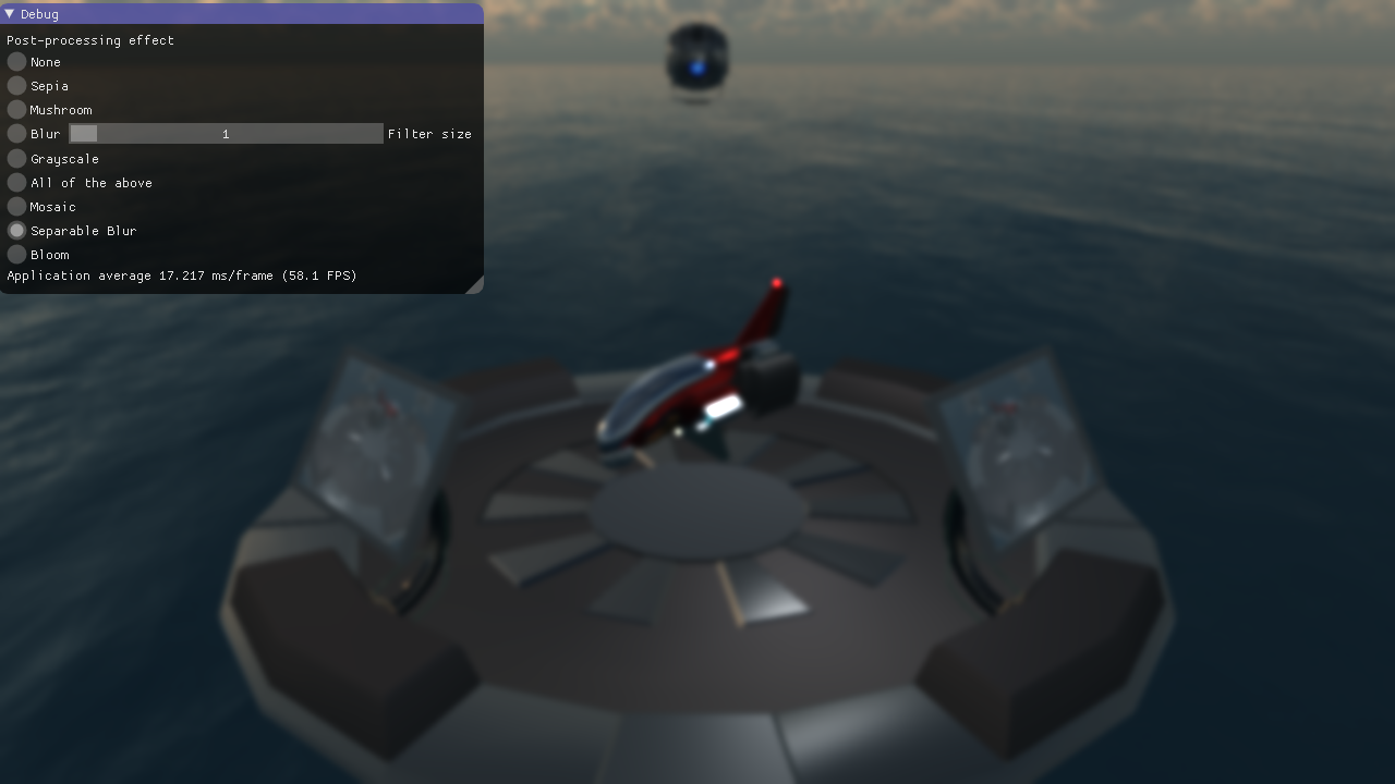 Separable blur effect