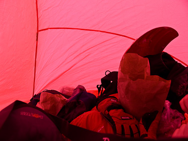 Inside a wind sack windsack